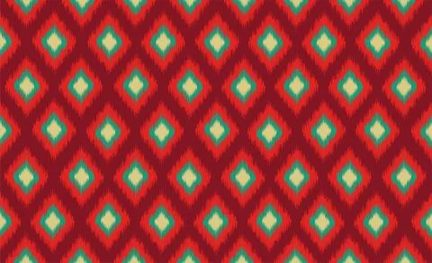 Fabric geometric ethnic pattern thailand abstract fabric ethnic oriental seamles Stock Illustration