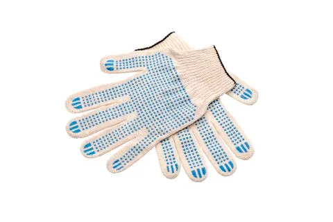 Fabric gloves for construction work Stock Photos