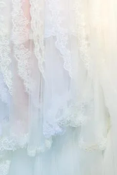 Fabric hanging in the store 스톡 사진