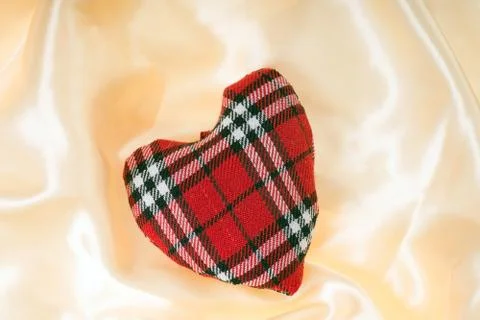 Fabric heart Stock Photos