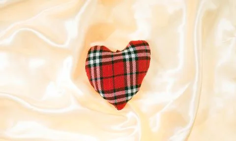 Fabric heart Foto stock