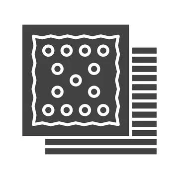 Fabric Icon Image. Stock Illustration