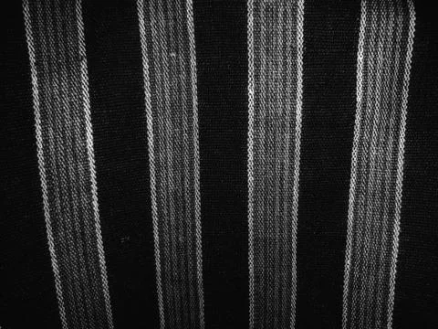 Fabric line pattern in black and white background Fotos Stock