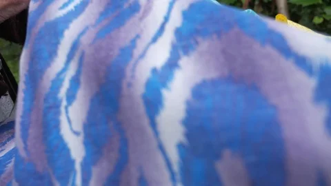 Fabric material for clothes multicolored Stock Footage 118972453