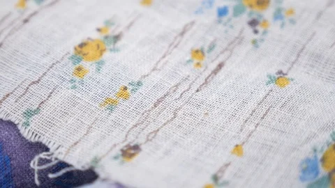 Fabric material for clothes multicolored Stock Footage 118972559