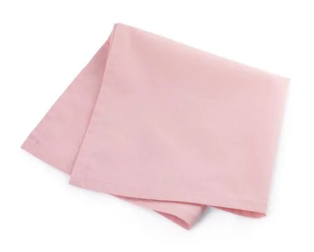 Fabric napkin for table setting on white background, top view Stock Photos