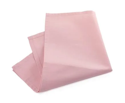 Fabric napkin for table setting on white background, top view Stock Photos