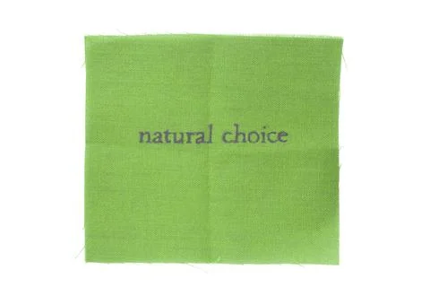 Fabric patch isolated Stock Photos