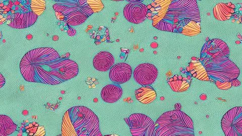 Fabric pattern and fabric stripe Stock Illustration
