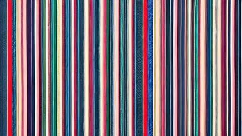 Fabric pattern and fabric stripe Stock Illustration