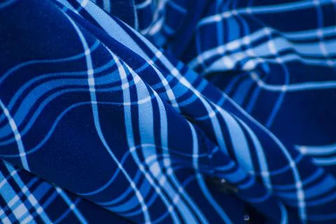 Fabric pattern blue line 스톡 사진
