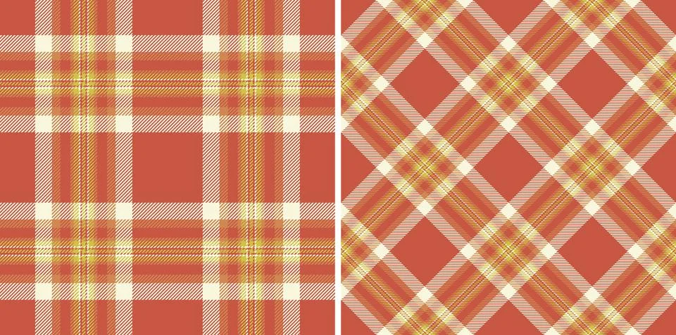 Fabric pattern check of texture vector background with a plaid tartan seaml.. Ilustración de archivo