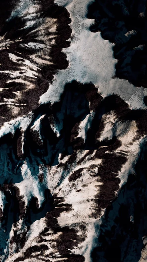 Fabric pattern with dark colors and abstract design Stock Footage 345008846
