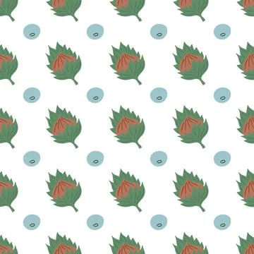 Fabric pattern. Natural style, suitable for various prints, scarves, clothi.. Stock Illustration
