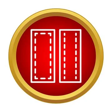 Fabric pattern outline for sewing and tailoring icon イラスト素材
