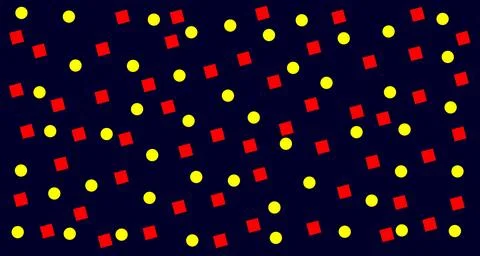 Fabric pattern. round and square patterns background Stock Illustration