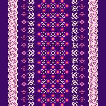 Fabric pattern texture batik indonesia background Stock Illustration