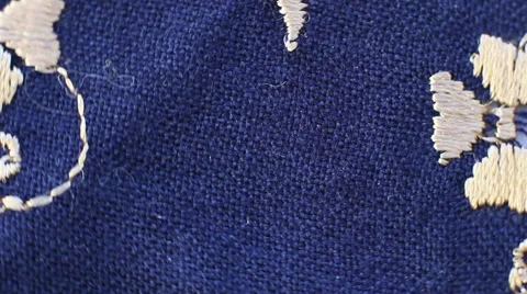 Fabric With Patterns Stock Footage 43210113