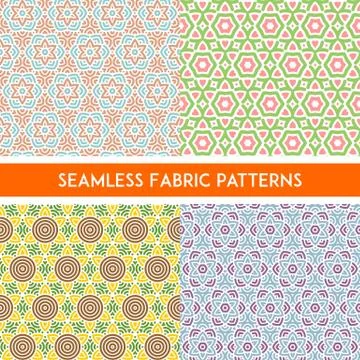 Fabric Patterns Stock Illustration