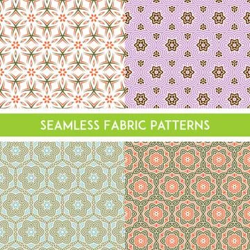 Fabric Patterns Stock Illustration