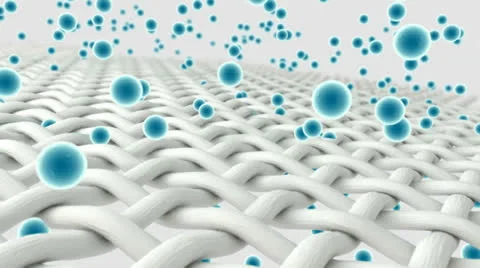 Fabric With Penetrating Particles EDIT Stock Footage 23196137