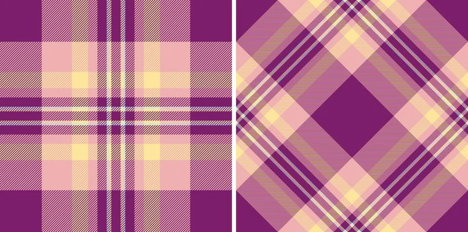 Fabric plaid seamless of pattern check textile with a vector background tar.. 库存插图
