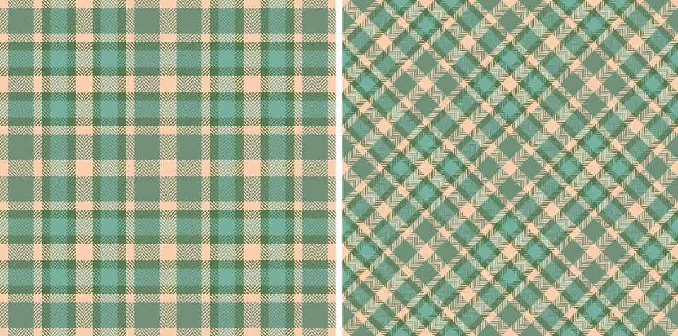 Fabric plaid tartan of pattern texture check with a seamless background vec.. Stockillustratie