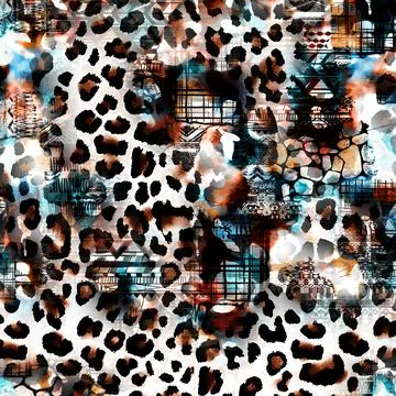 Fabric print patterns for textile Stock Illustration