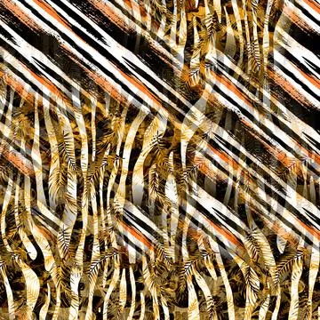 Fabric print patterns for textile Stock Illustration