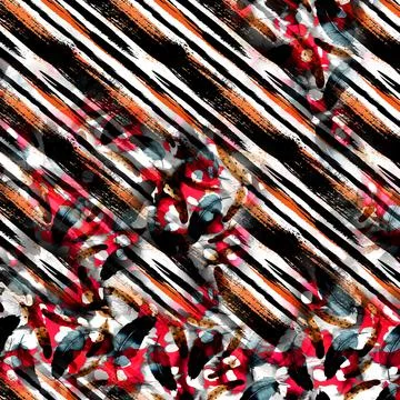 Fabric print patterns for textile Illustrazione stock