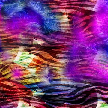 Fabric print patterns for textile Illustrazione stock