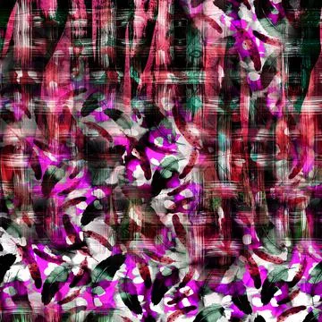 Fabric print patterns for textile Stock Illustration