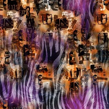 Fabric print patterns for textile Illustrazione stock