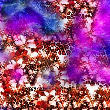 Fabric print patterns for textile Stock Illustration