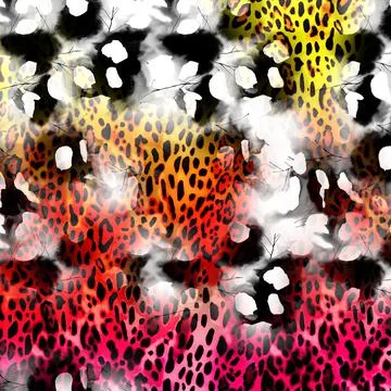 Fabric print patterns for textile Stock Illustration