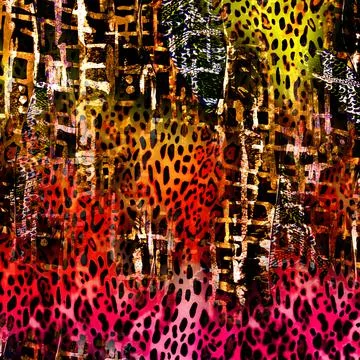 Fabric print patterns for textile Stock Illustration