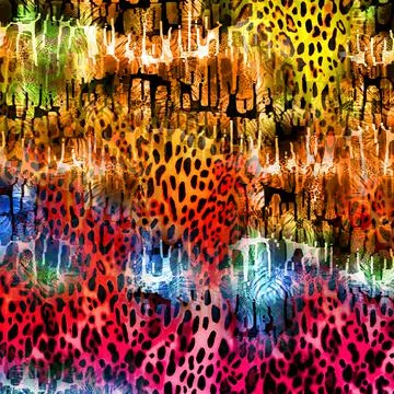 Fabric print patterns for textile Stock Illustration