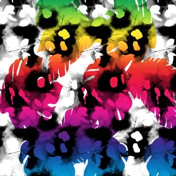 Fabric print patterns for textile Illustrazione stock