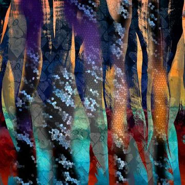 Fabric print patterns for textile Illustrazione stock