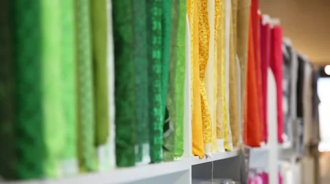 Fabric rack focus Stock-Footage 50761294