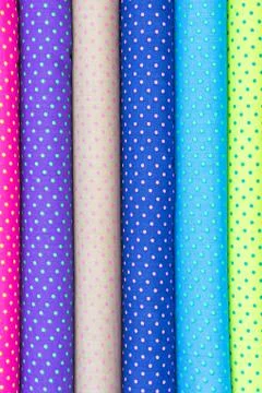 Fabric rolls Stock Photos
