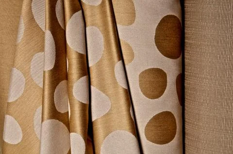 Fabric in rolls Stock Photos