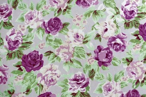 Fabric Rose Pattern Stock Photos