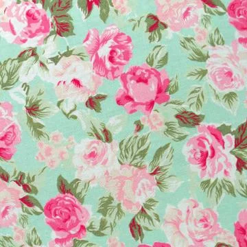 Fabric Rose Pattern Stock Photos