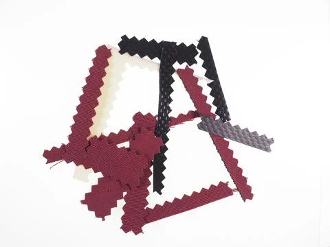 Fabric sample scrap Fotos Stock