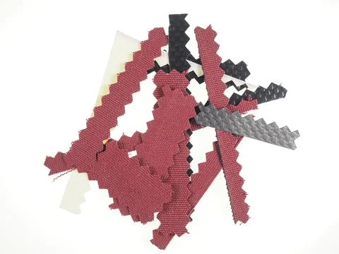 Fabric sample scrap Stock-Fotos
