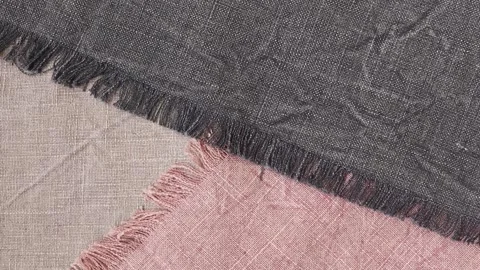 Fabric samples of different colors. Stock Footage 202273599