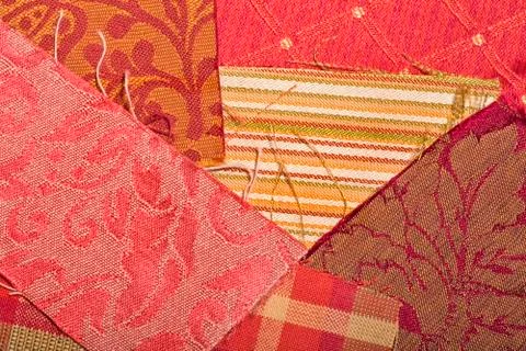 Fabric samples Stock Photos