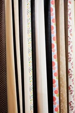 Fabric samples for textil Stock Photos