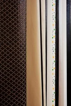 Fabric samples for textil Stock Photos